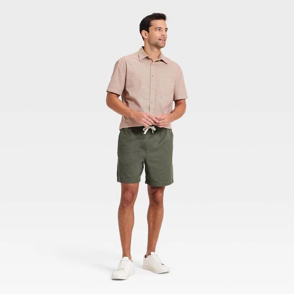 Goodfellow-co Men's Green and Khaki Shorts